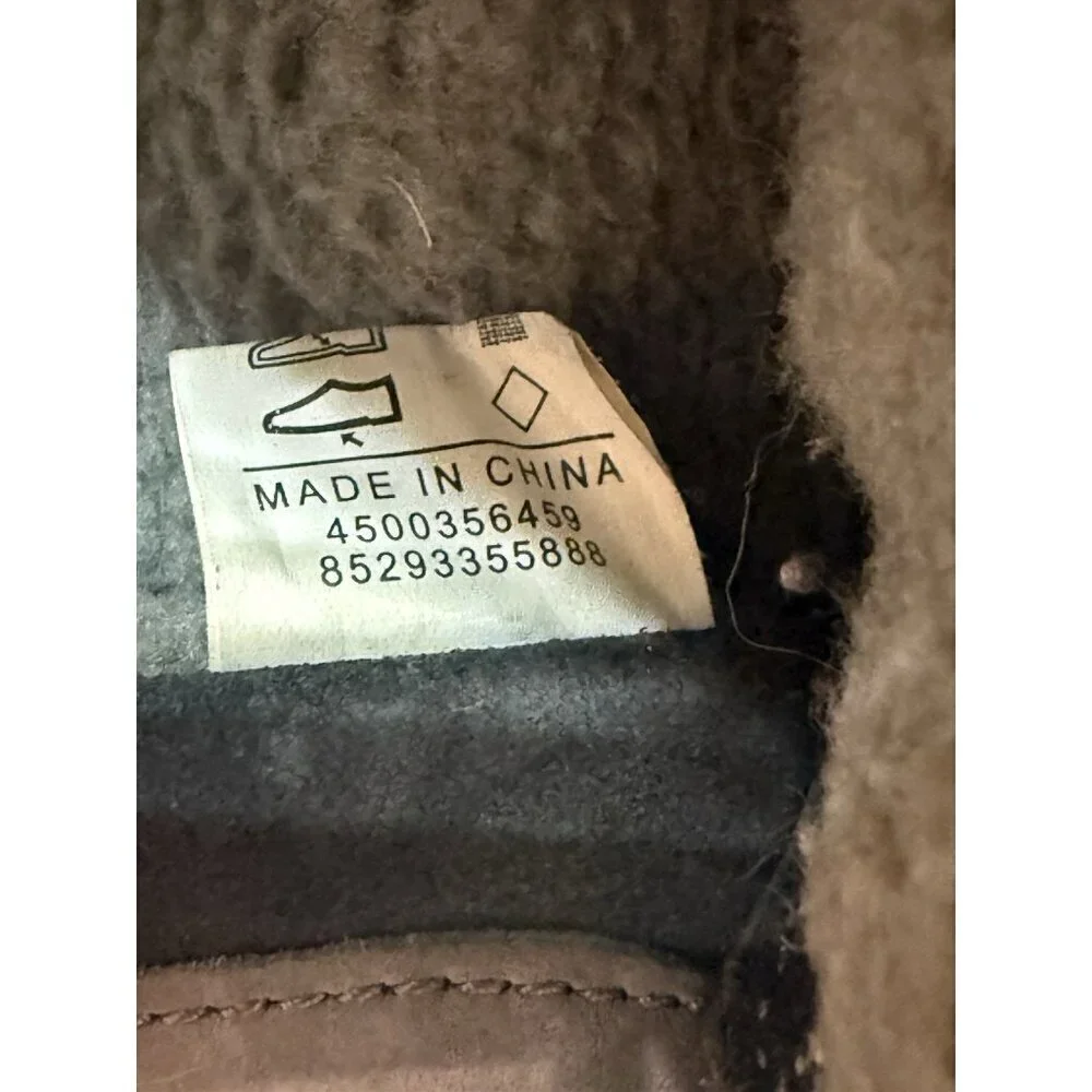 ECCO Siberia Lite Waterproof Winter Boots Graphite Gray Leather EU 41 US 10-10.5